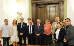 24 July 2019 The members of the Parliamentary Friendship Group with Albania and the Albanian Ambassador to Serbia